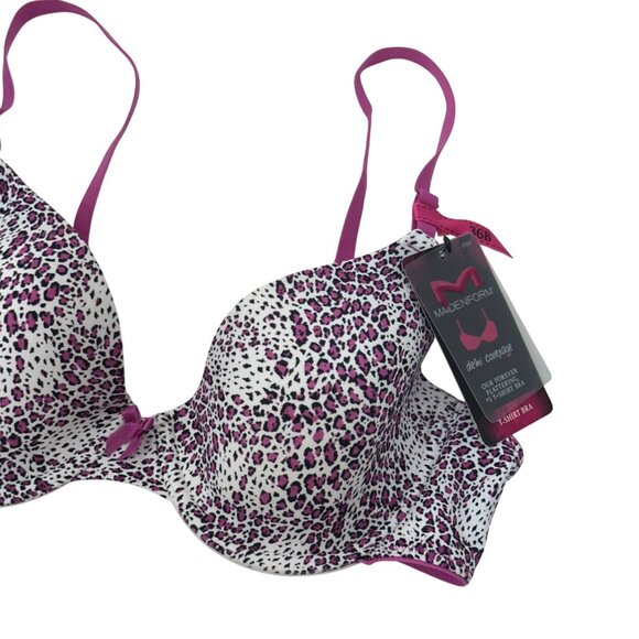Maidenform Womens Demi Coverage T-Shirt Bra SZ 36B Leopard Print New With Tags - Picture 7 of 9